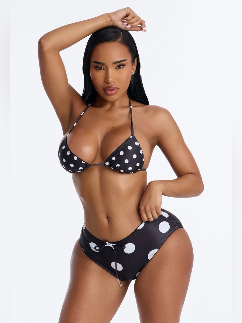 NWOT Polka Dot Boyshort Bikini Set Small